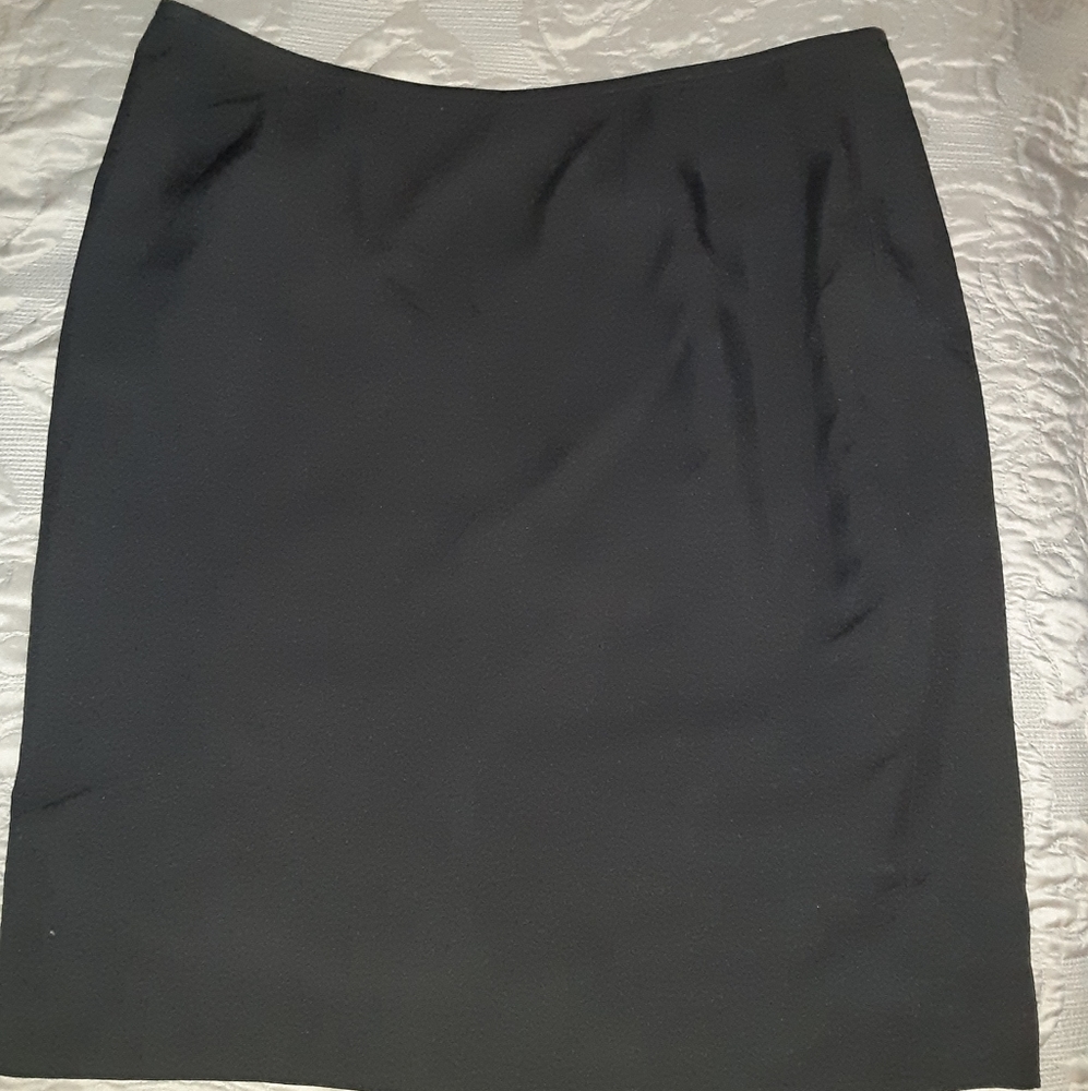 Kasper 18 Black lined dress skirt